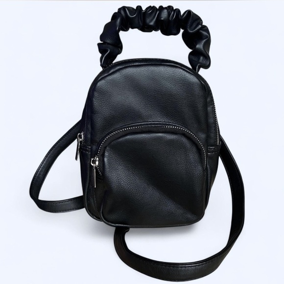 wild fable Handbags - Black Women’s Leather Mini Backpack Purse